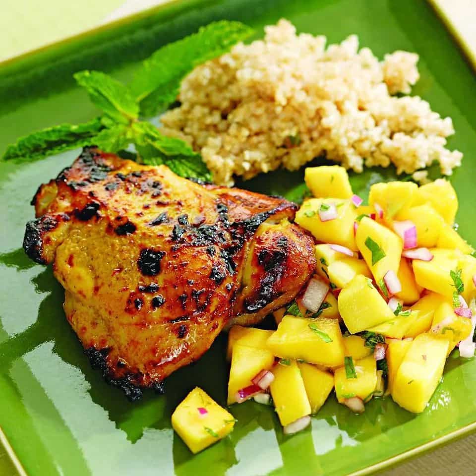 How to make Curried Chicken With Mango Salad Recipe
