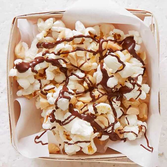 Dark Chocolate And Peanut Popcorn