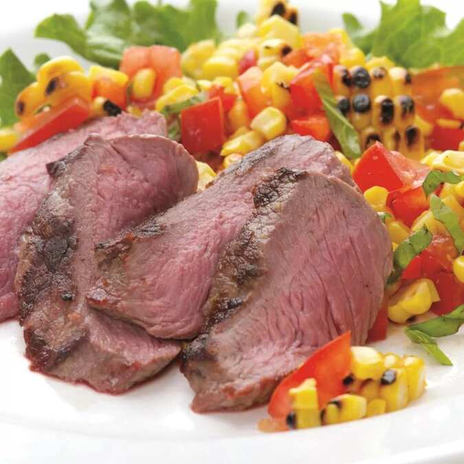 Grilled Steak With Fresh Corn Salad