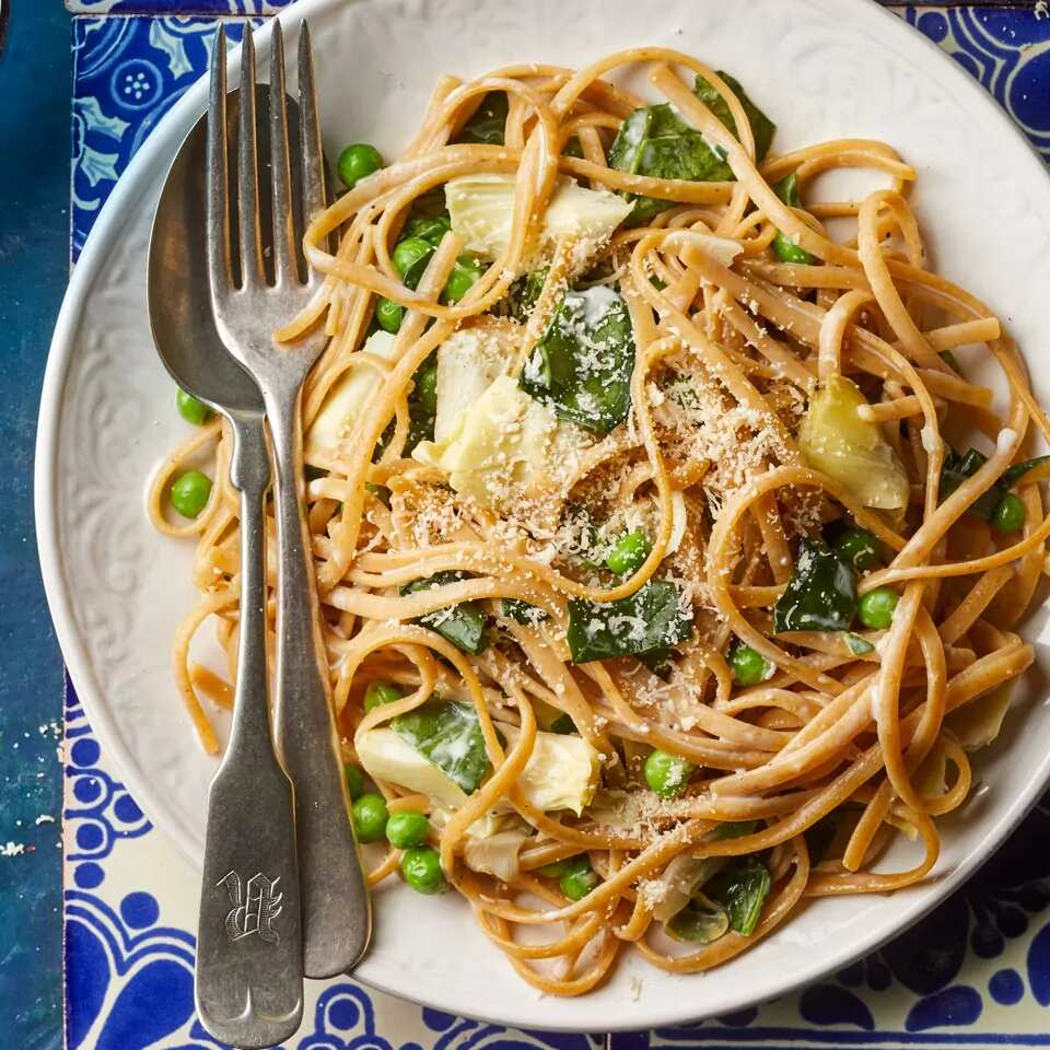 How to make Lemony Linguine With Spring Vegetables Recipe