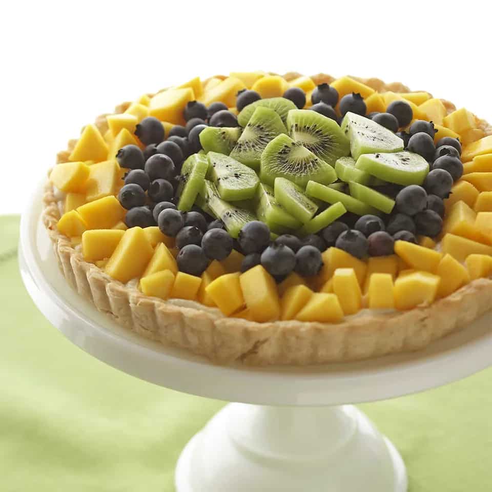 How to make Mango-blueberry Tart Recipe