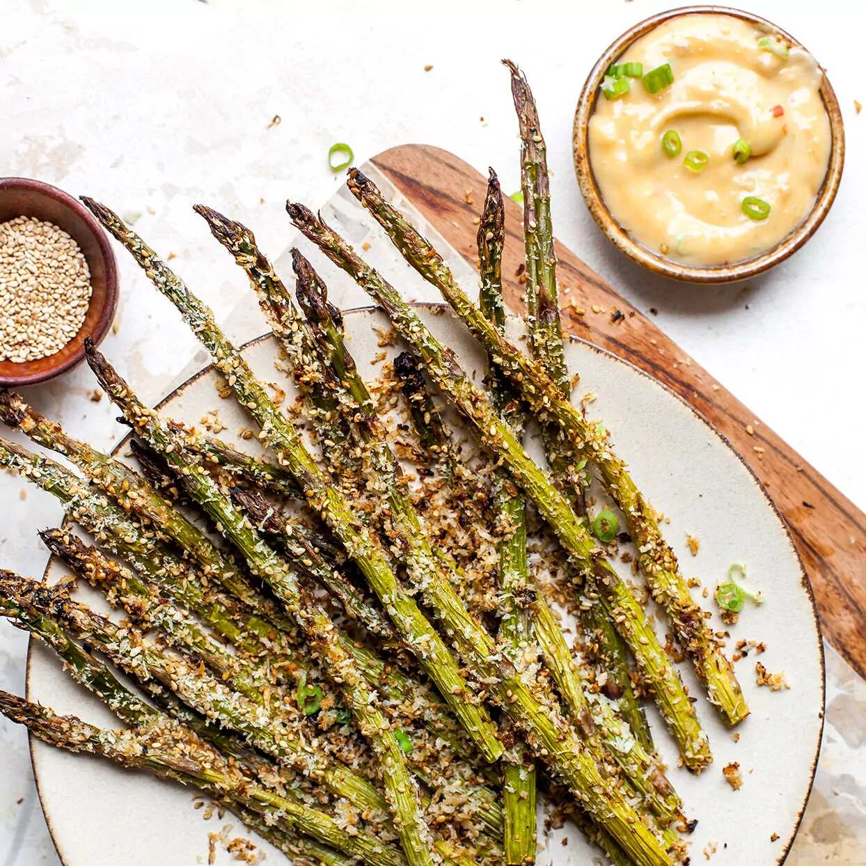 How to make Pankocrusted Asparagus Spears Recipe