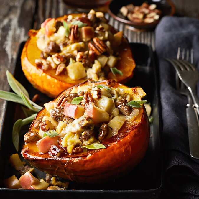 Sausage & Egg Stuffed Acorn Squash