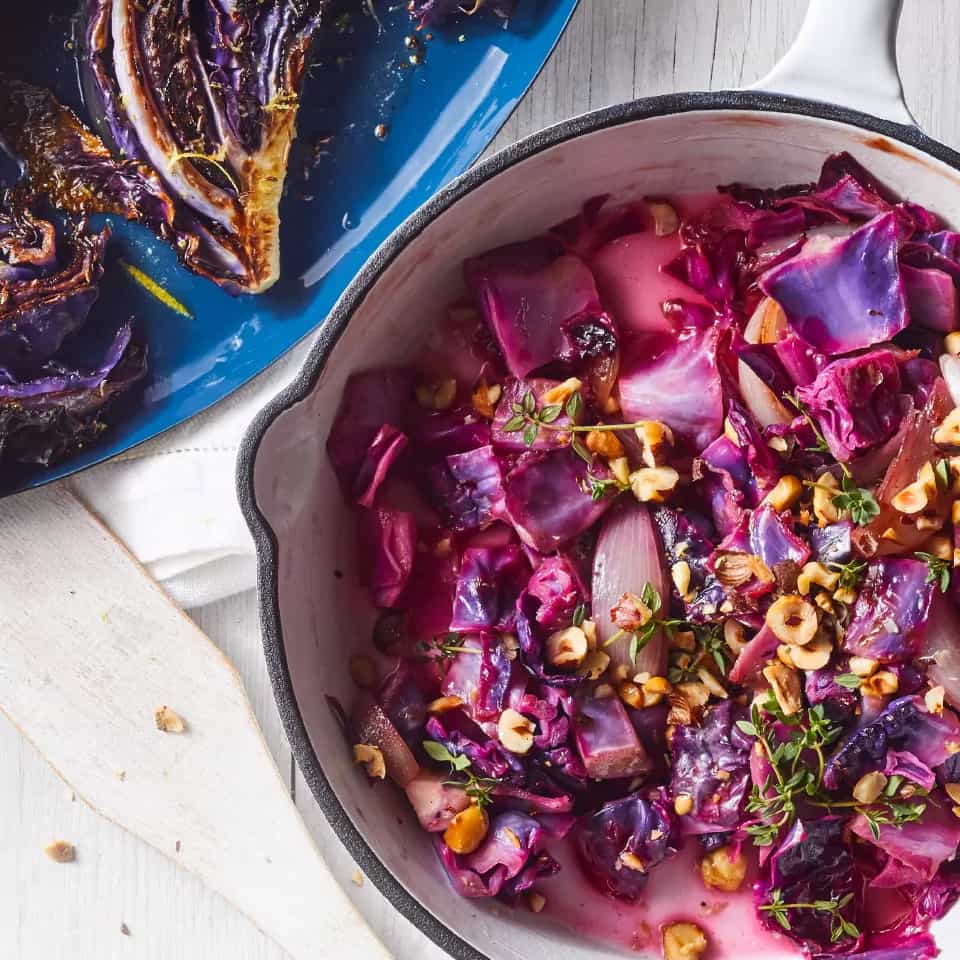 How to make Sauteed Red Cabbage With Shallots & Hazelnuts Recipe
