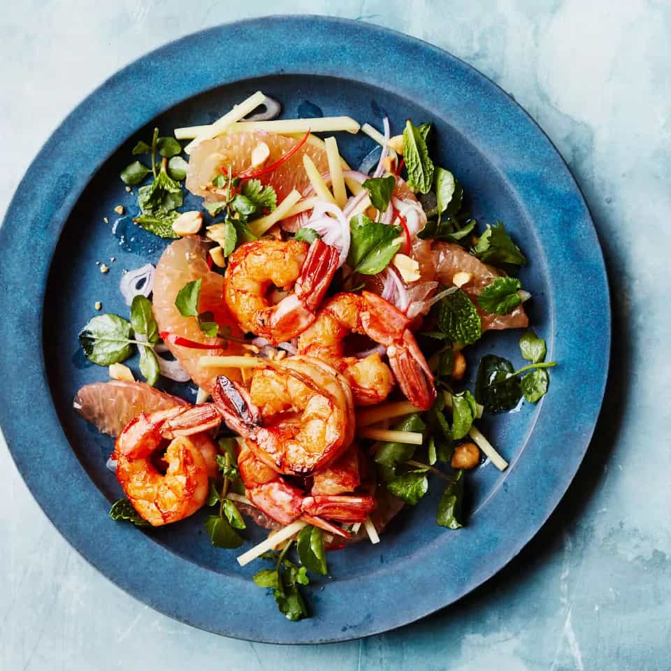 How to make Shrimp Pomelo & Green Mango Salad Recipe