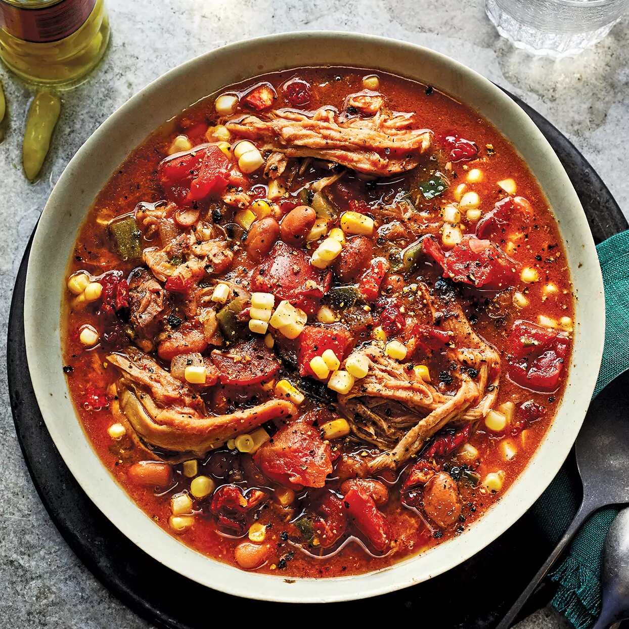 How to make Slow-cooker Spicy Barbecue Pork Stew Recipe