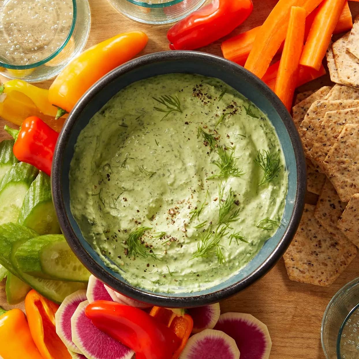 How to make Spinach-feta Dip With Dill Recipe