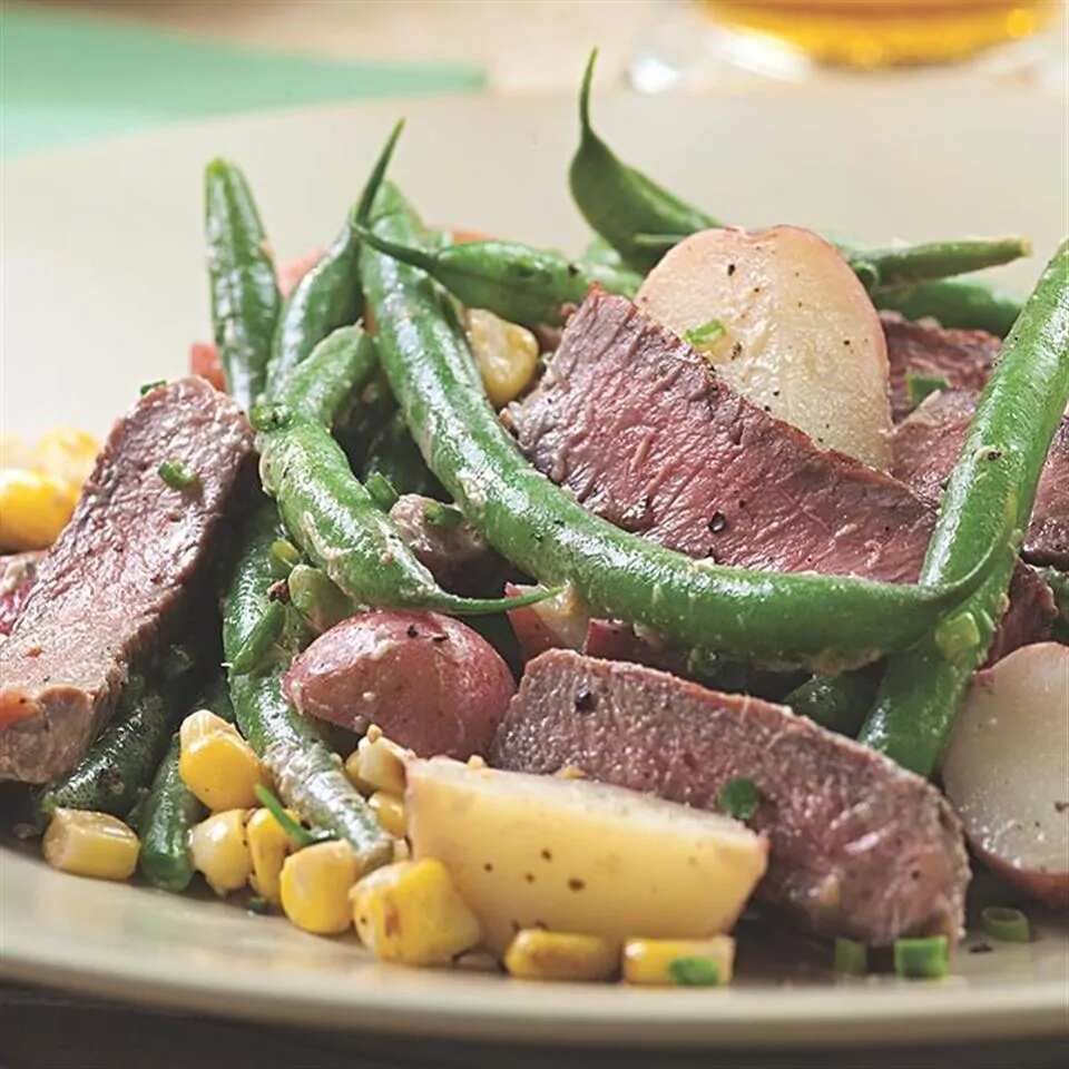 How to make Steak & Potato Salad With Horseradish Dressing Recipe