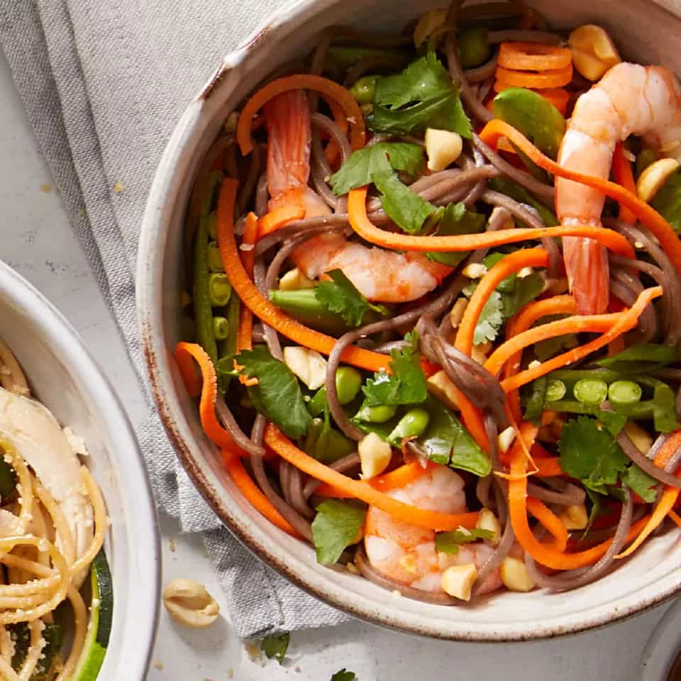 How to make Thai-inspired Peanut Shrimp Noodles Recipe