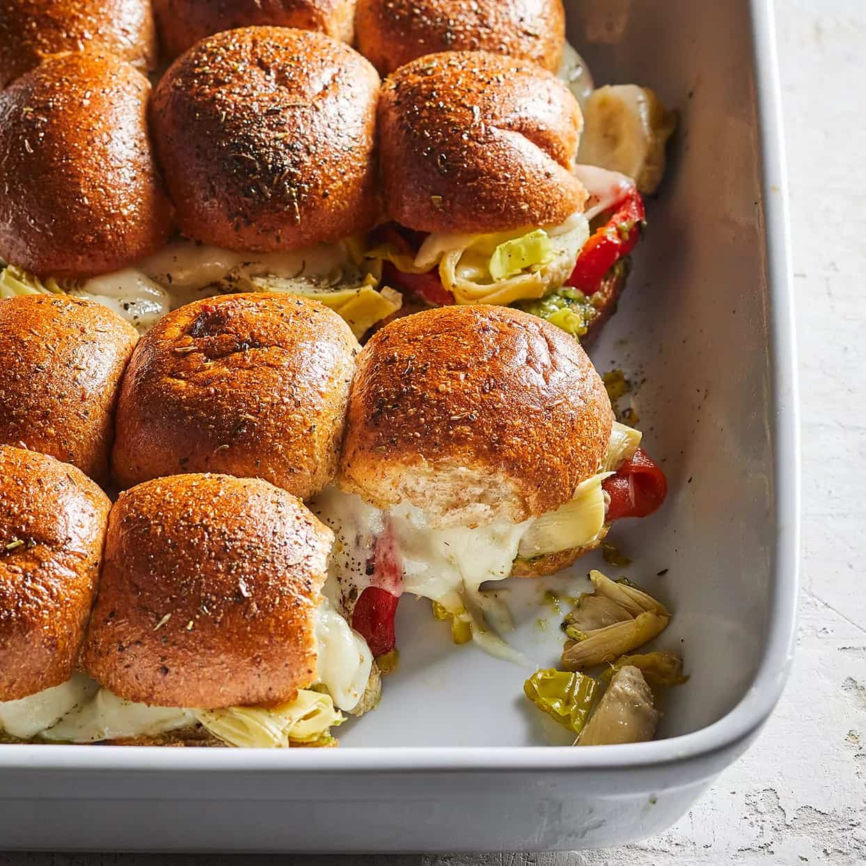 How to make Vegetarian Antipasto Sliders Recipe