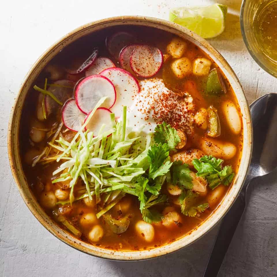 How to make Vegetarian Slow-cooker Pozole Recipe