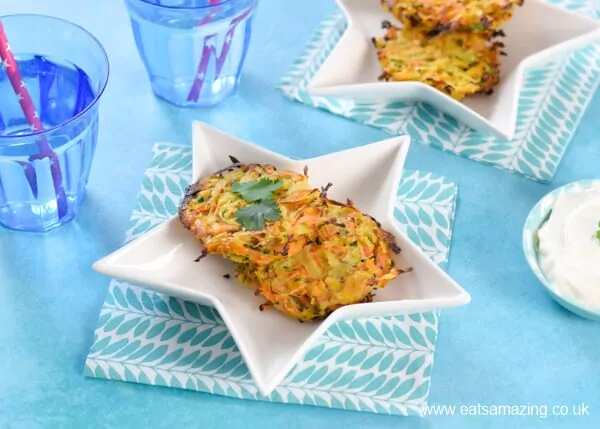 Carrot & Coriander Oven Baked Fritters