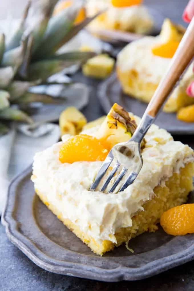 How to make Mandarin Orange Cake With Pineapple Fluff Frosting Recipe