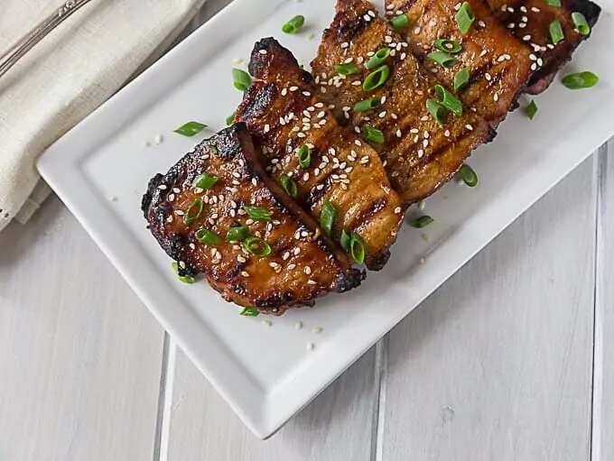 Korean Barbecue Pork Chops Card
