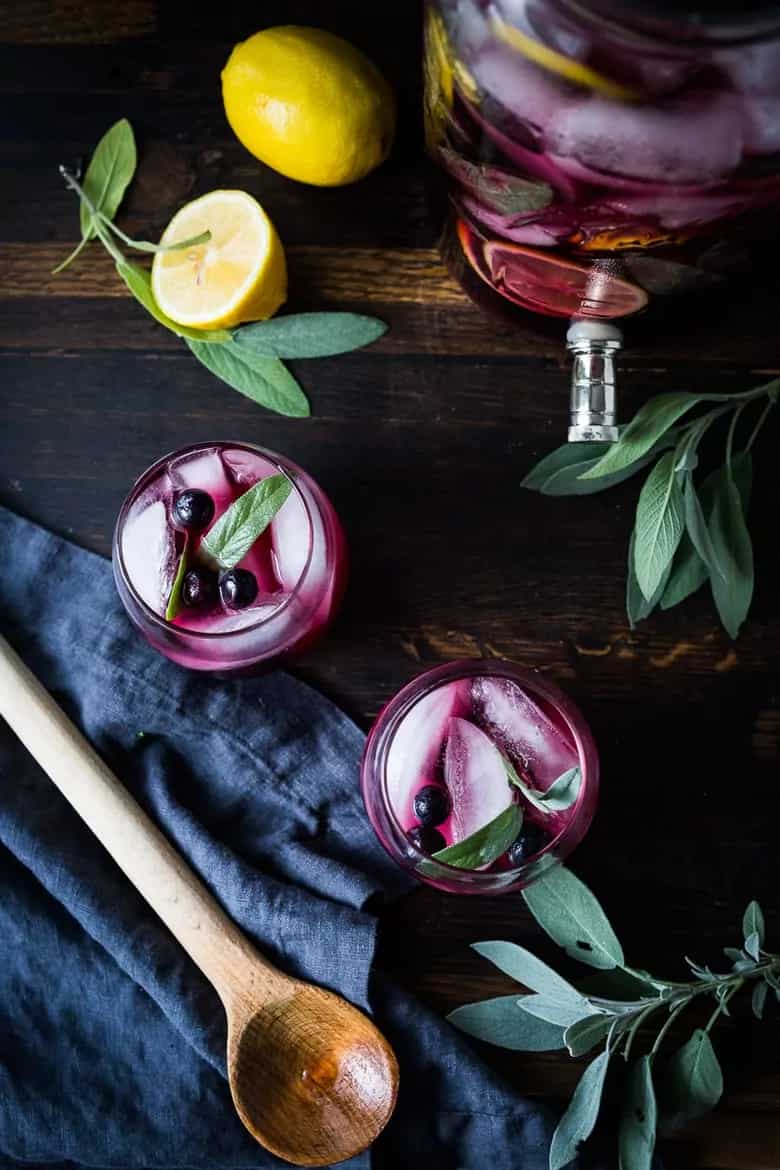 How to make Blueberry Gin And Sage Punch Recipe