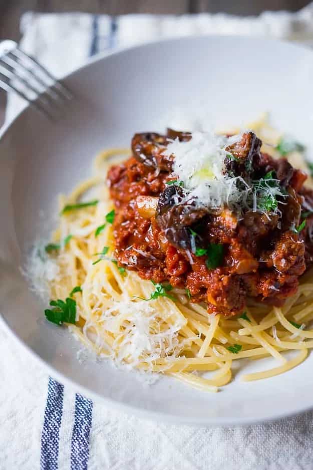 How to make Slow Cooker Turkey Mushroom Bolognese Recipe