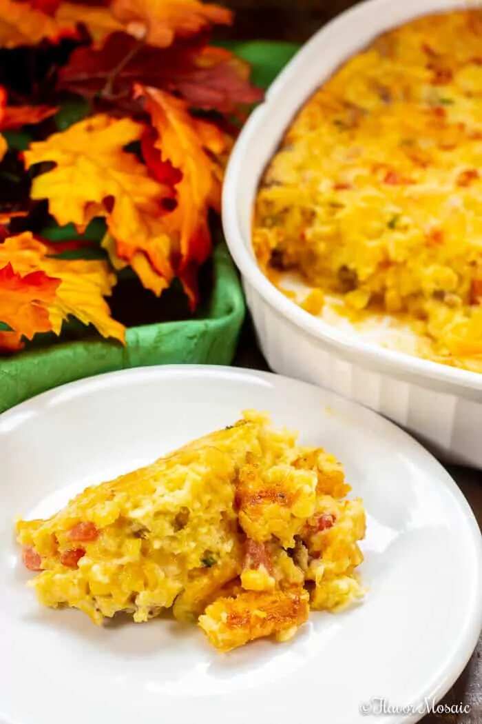 How to make Corn Casserole With Sausage Recipe