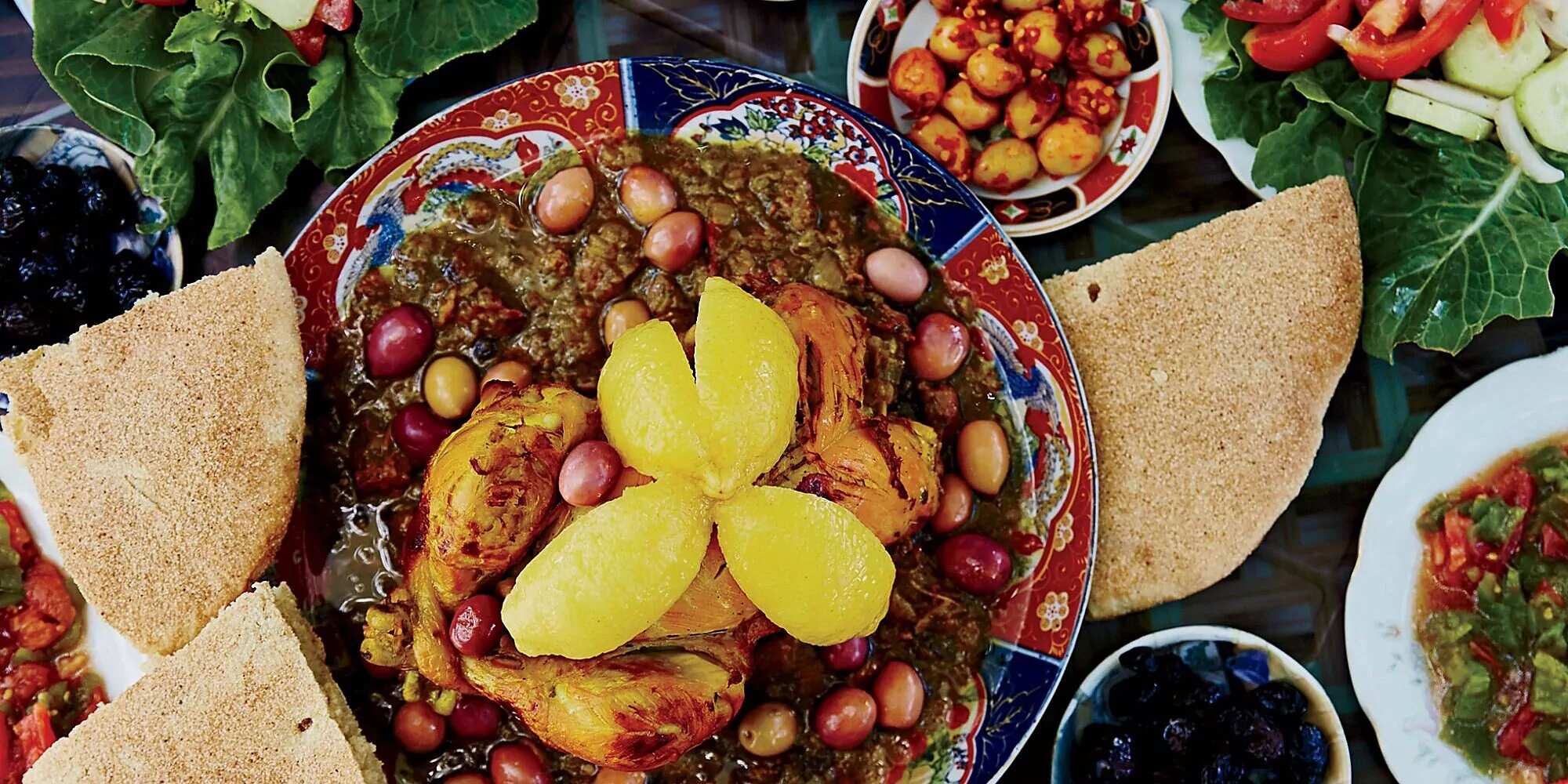 How to make Chicken Tagine With Herbs And Harissa Olives Recipe