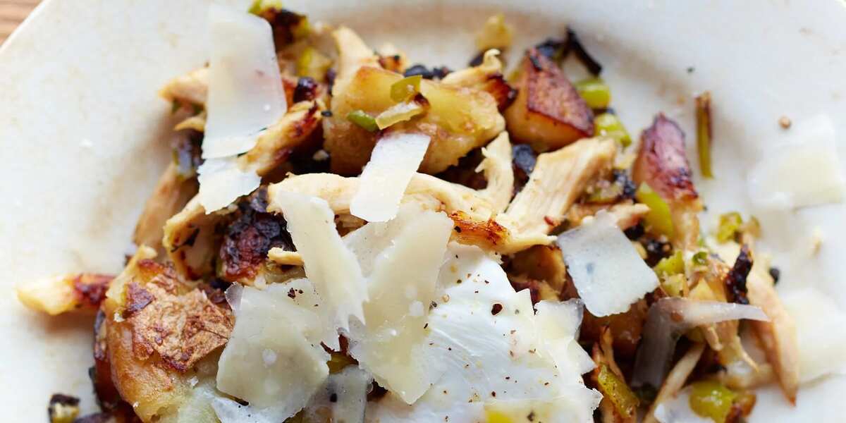 Chicken Hash With Eggs