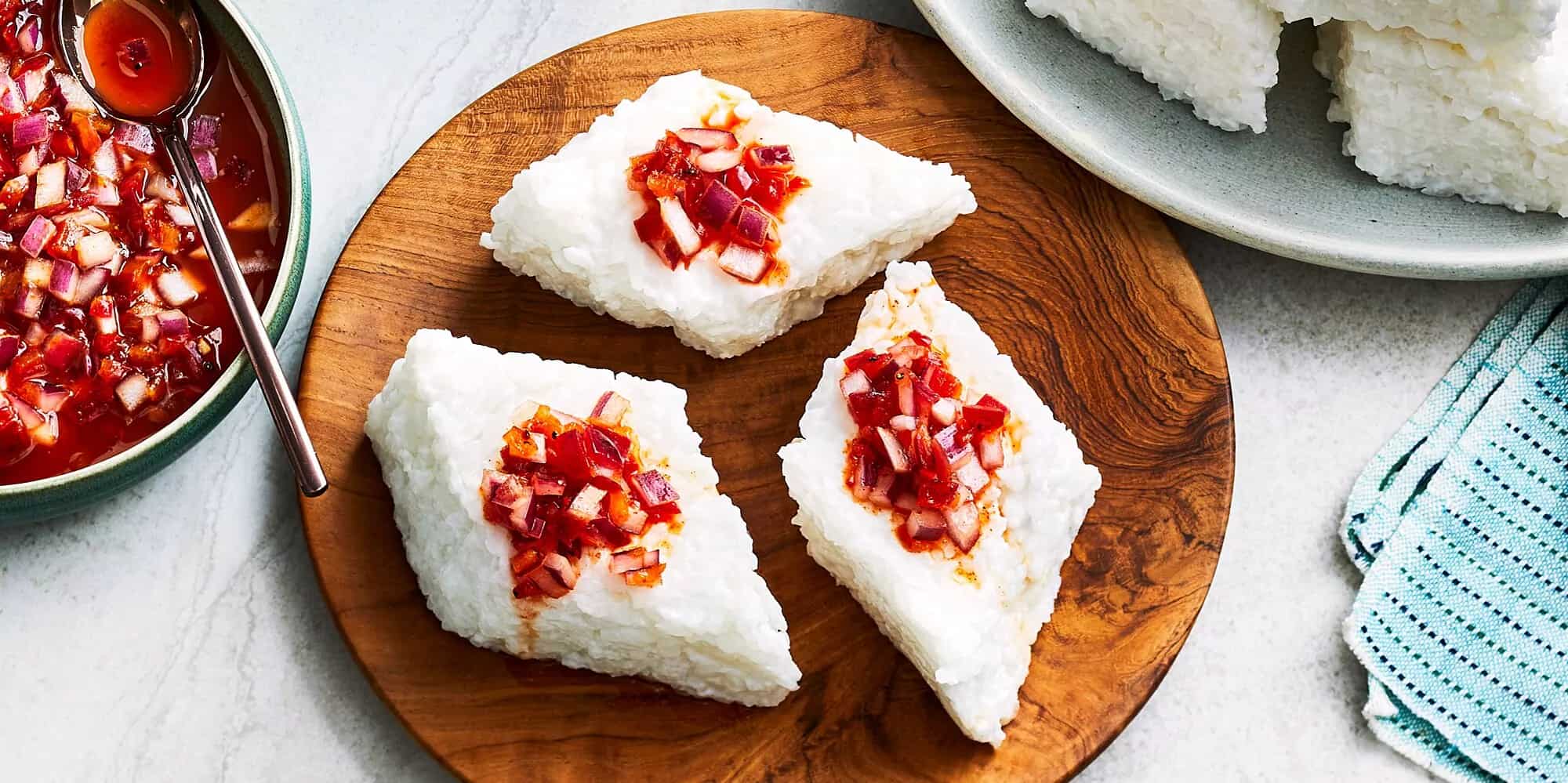 How to make Kiribath With Lunu Miris Recipe