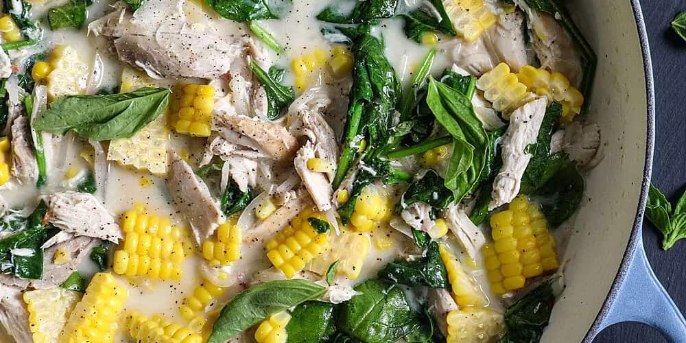 How to make Spicy Coconut Chicken Stew With Corn Recipe