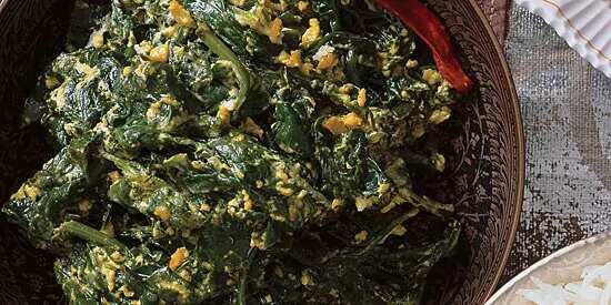 How to make Spinach Simmered In Yogurt Recipe