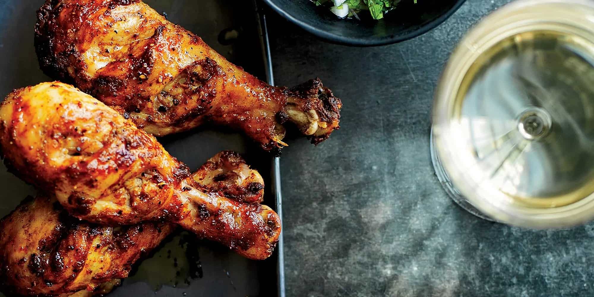 How to make Tandoori Chicken Drumsticks With Cilantro-shallot Relish Recipe
