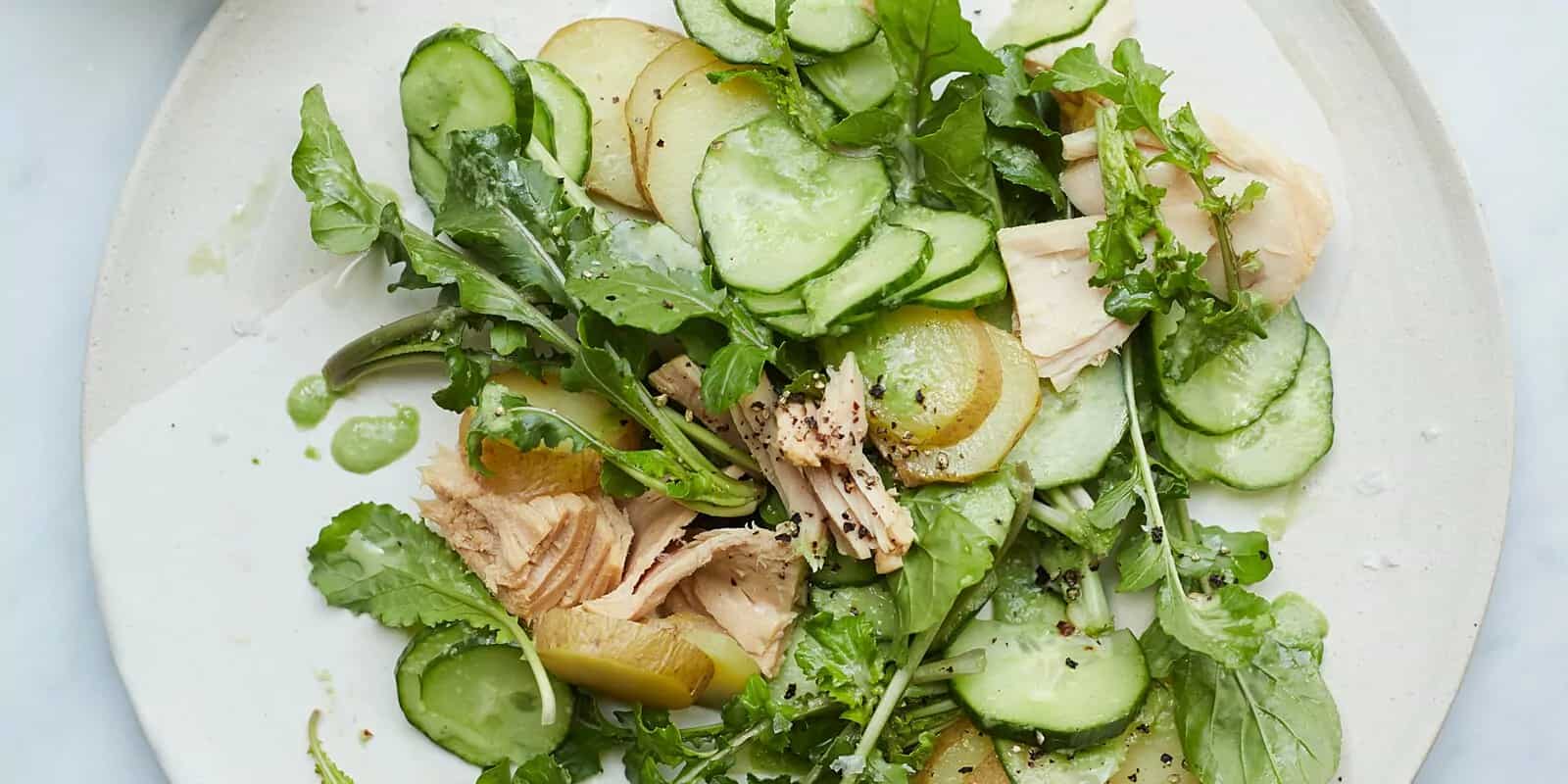 How to make Tuna-and-potato Salad With Sorrel Vinaigrette Recipe