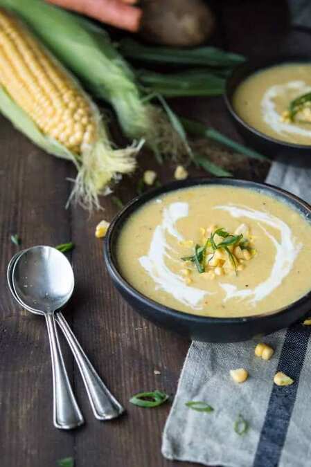 Roasted Sweet Corn & Apple Bisque