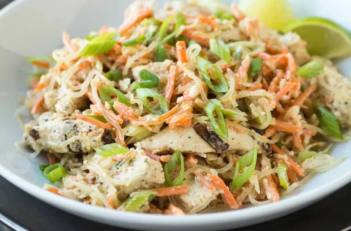 How to make Bang Bang Chicken Noodle Salad Recipe