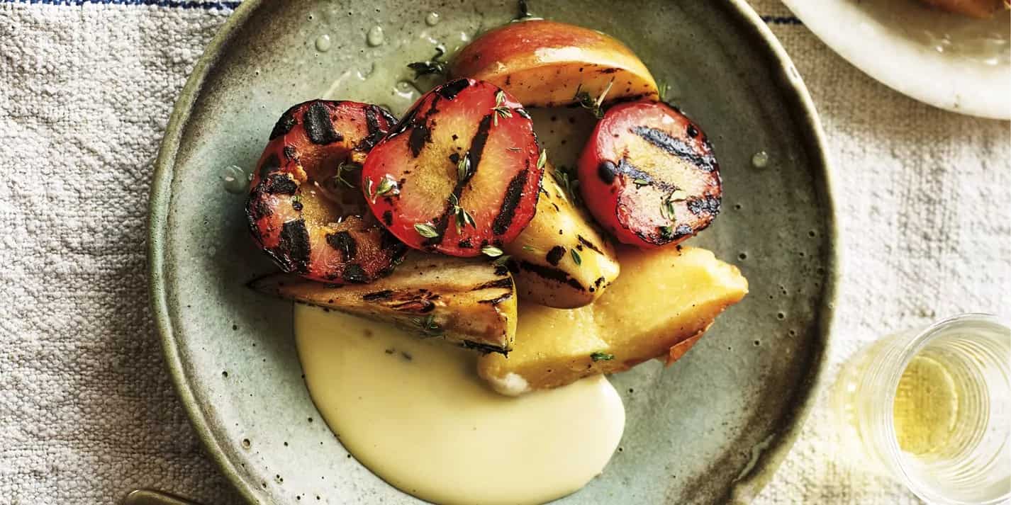 How to make Grilled Fruit With Honey Sabayon Recipe
