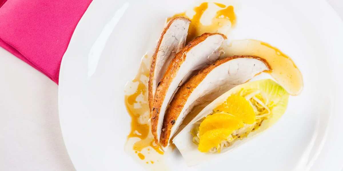 Lemon Chicken With Chicory Salad