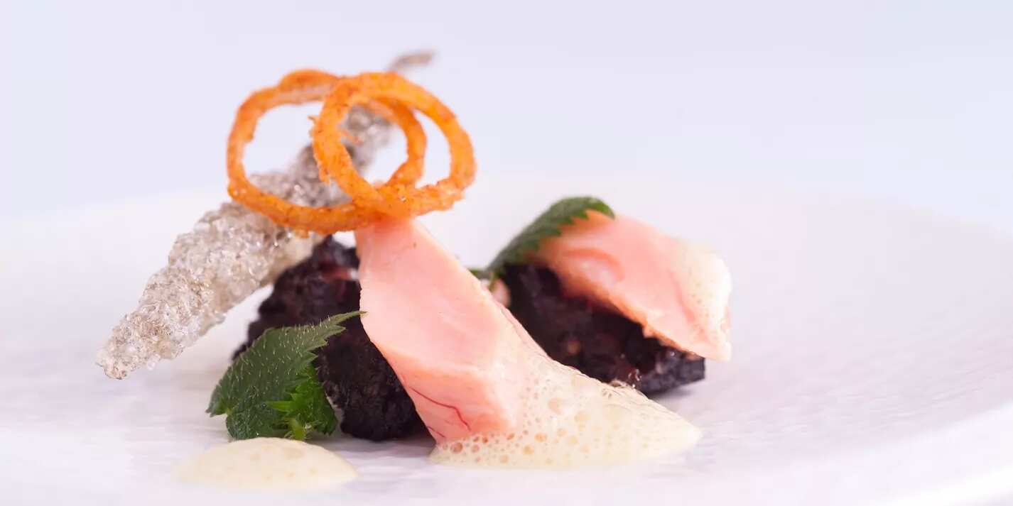 How to make Sous Vide Rainbow Trout And Black Pudding Recipe