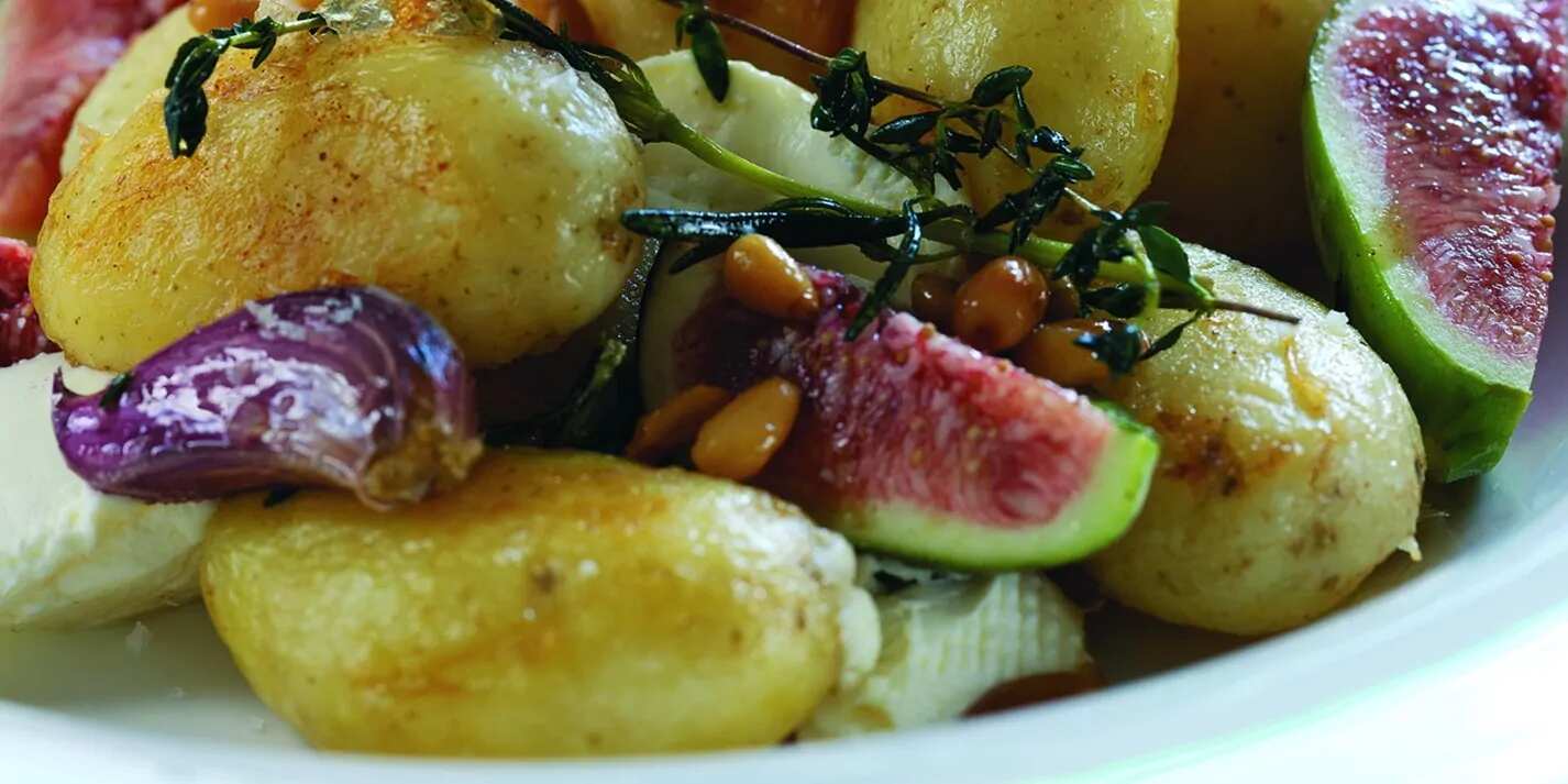 How to make Jersey Royals Potato Salad &amp; Goats Cheese Recipe