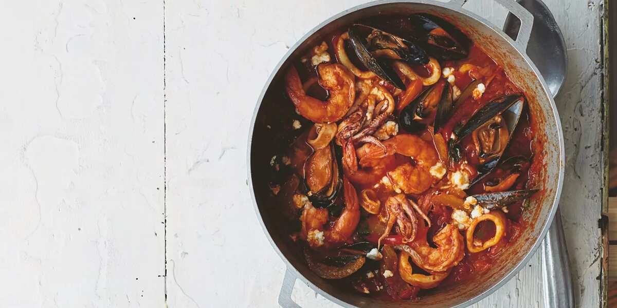 Seafood And Tomato Tagine