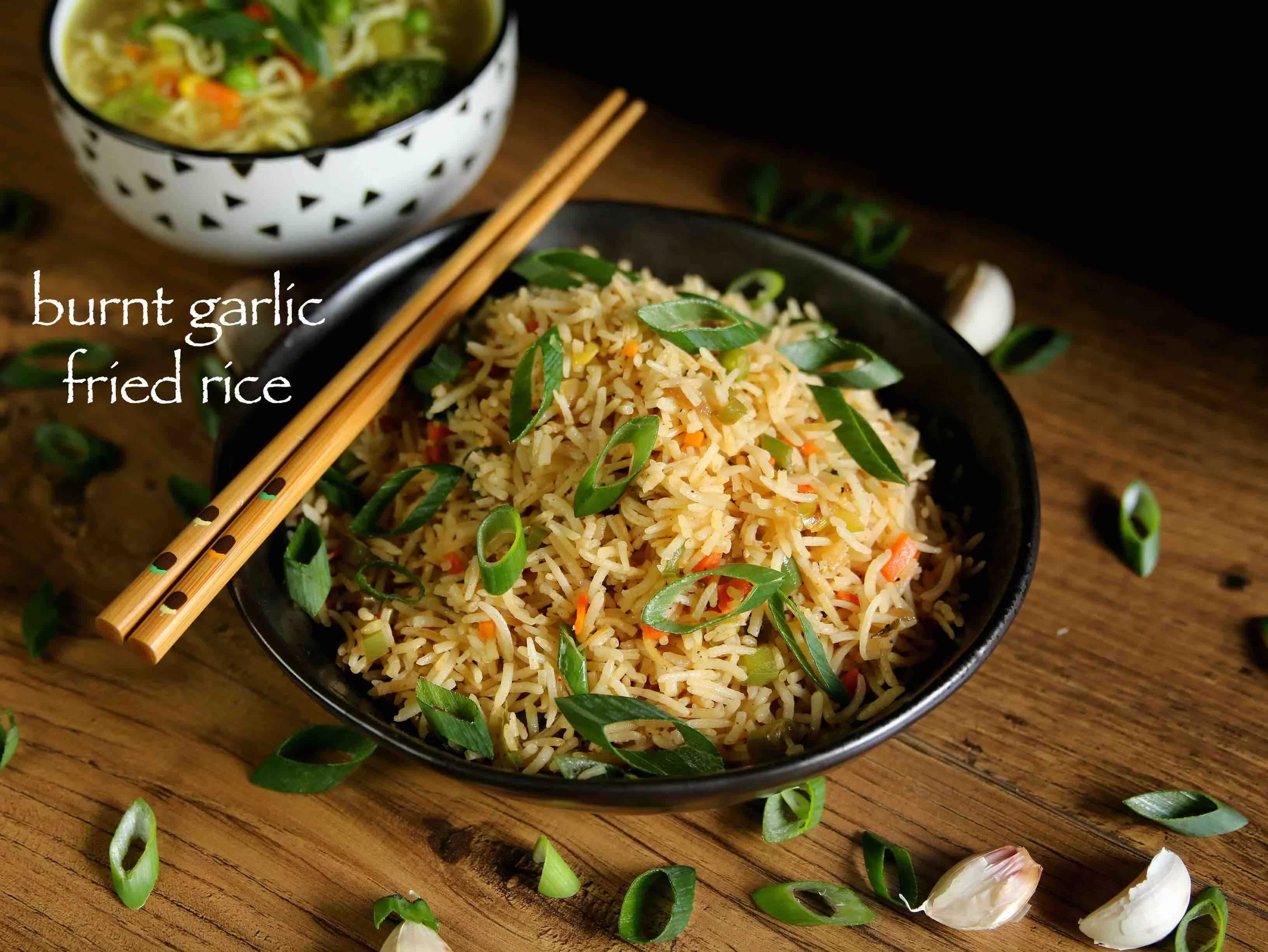 How to make Burnt Garlic Fried Rice Recipe