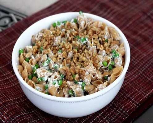 Cooking Magazines:Whole Grain Shells With Goat Cheese And Walnuts