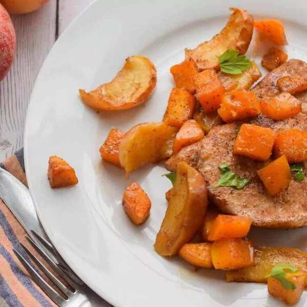 Sheet Pan Brown Sugar Pork Chops