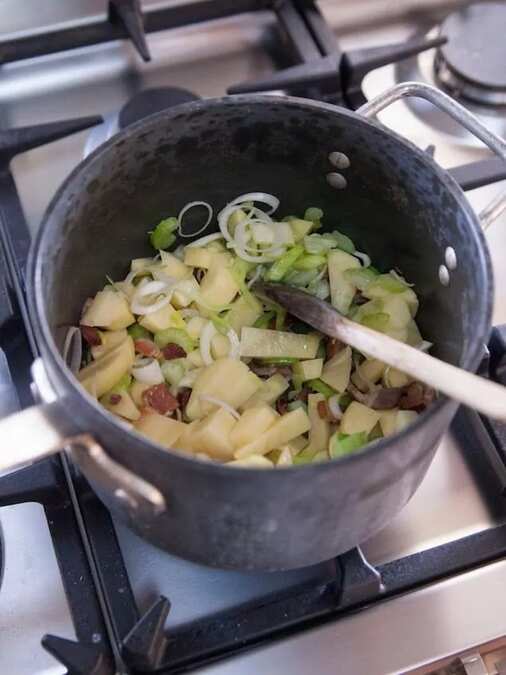 Simple Salmon And Corn Chowder