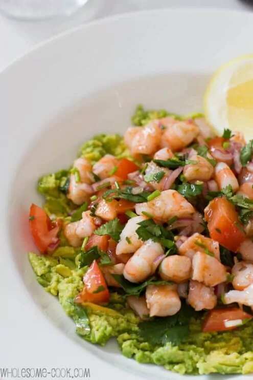 How to make Smoky Chipotle Lime Prawn Salsa On Avocado Mash Recipe