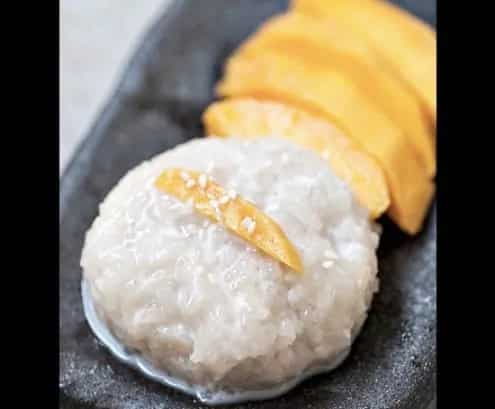 How to make Thai Dessert Sweet Sticky Rice With Mango Recipe
