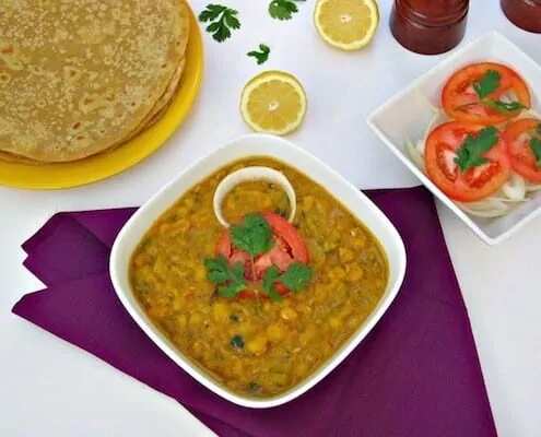 How to make Whole Yellow Peas Curry Recipe