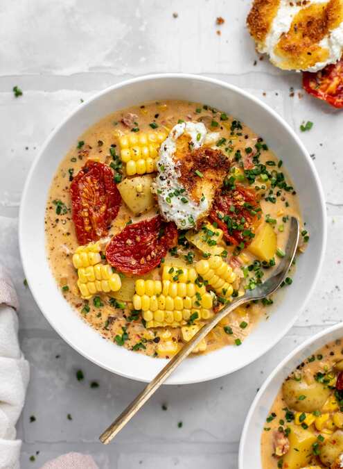 Sun Dried Tomato Corn Chowder