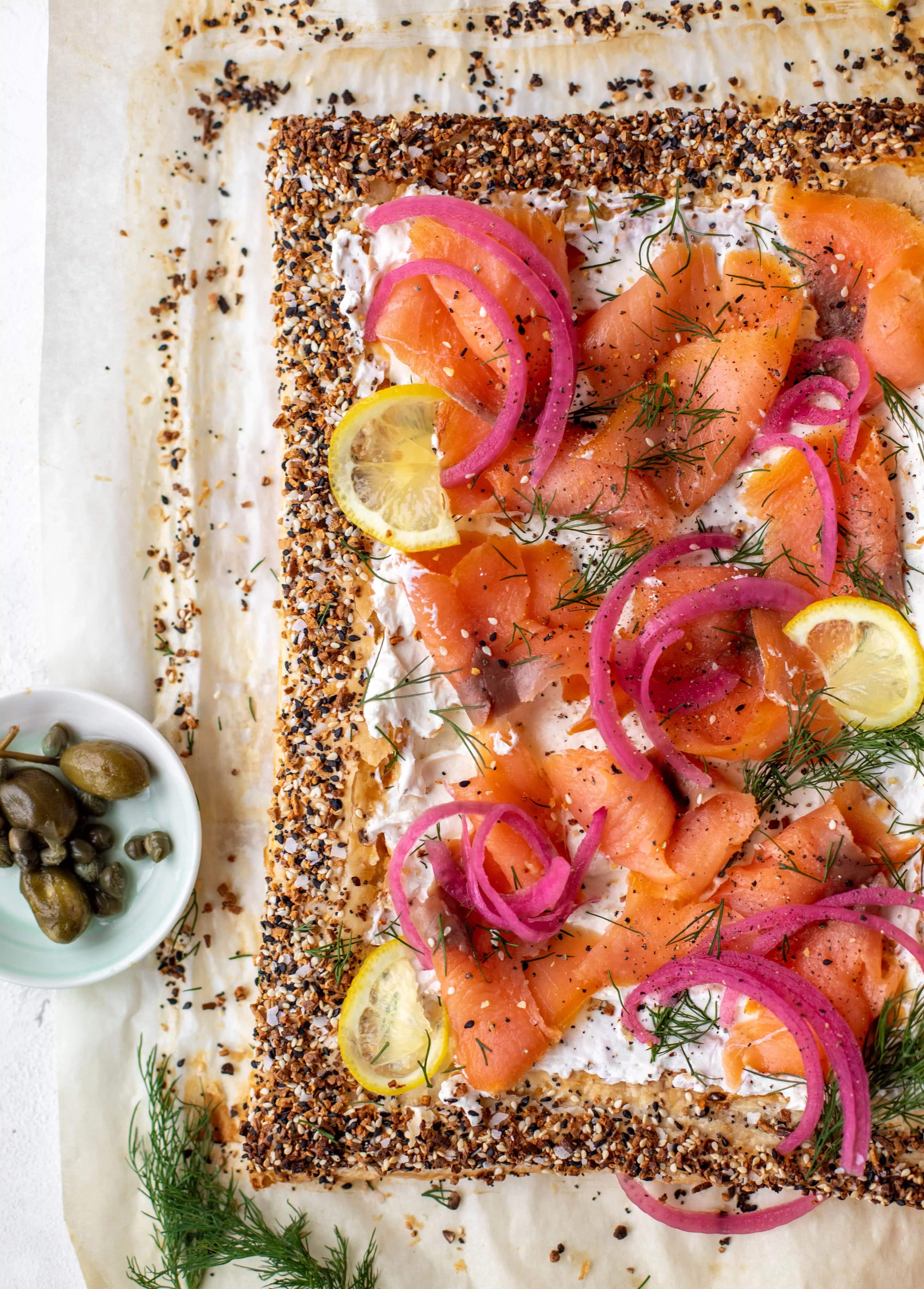 How to make Everything Smoked Salmon Tart Recipe