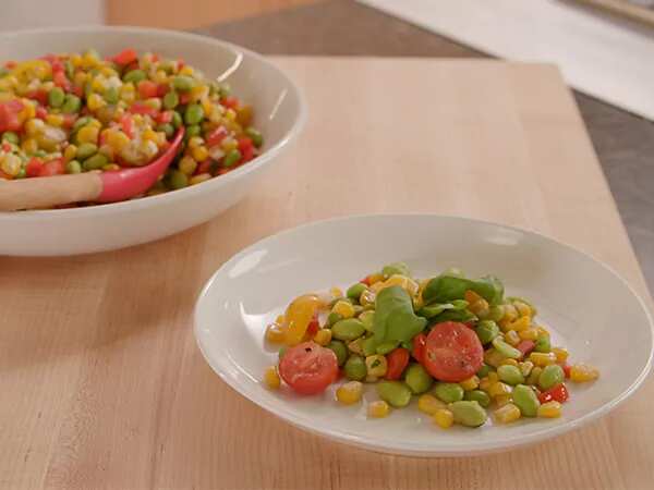 Corn And Edamame Succotash