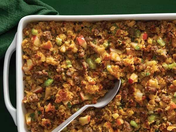 Sausage Apple Cornbread Stuffing