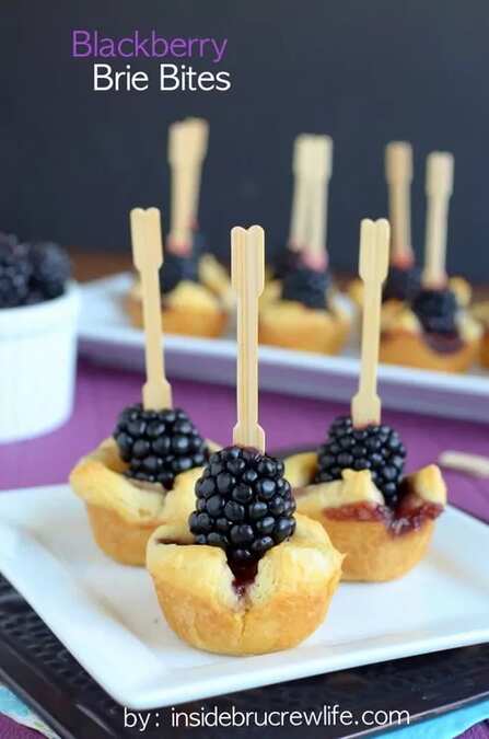 Blackberry Brie Bites