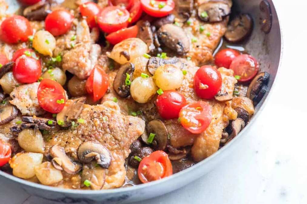  One Pan Chicken Thigh Marsala