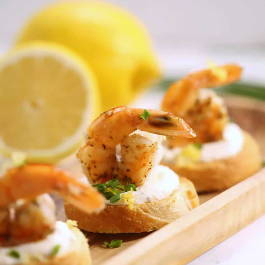 How to make Creamy Shrimp Bruschetta Recipe