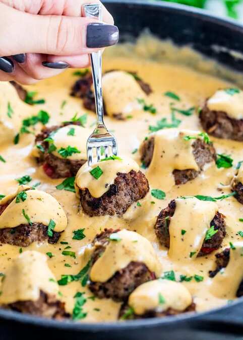 Philly Cheese Steak Meatballs